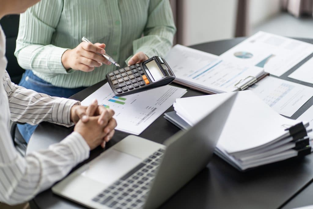 Small business getting help with bookkeeping